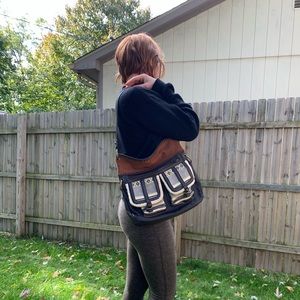 100% Leather Boho The sak handbag